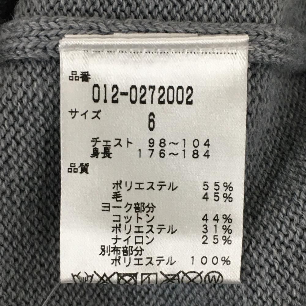 ニューバランスゴルフ ニットカーディガン グレー×黒 クルーネック 異素材切替 メンズ 6(XL) ゴルフウェア New Balance - メルカリ