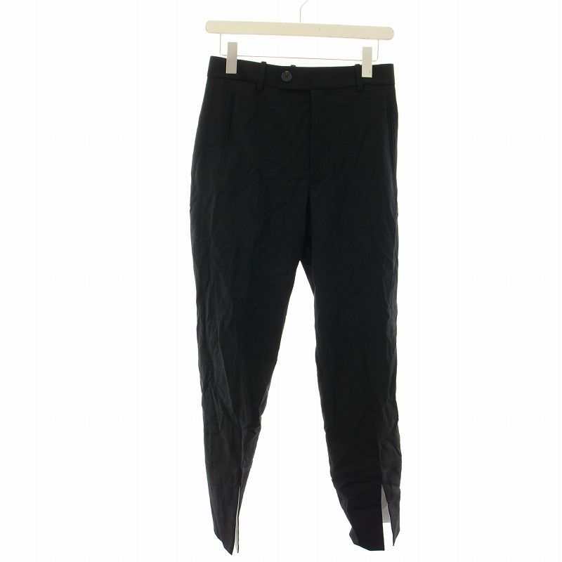ヘルムートラング HELMUT LANG パンツ スラックス スリット 0 黒