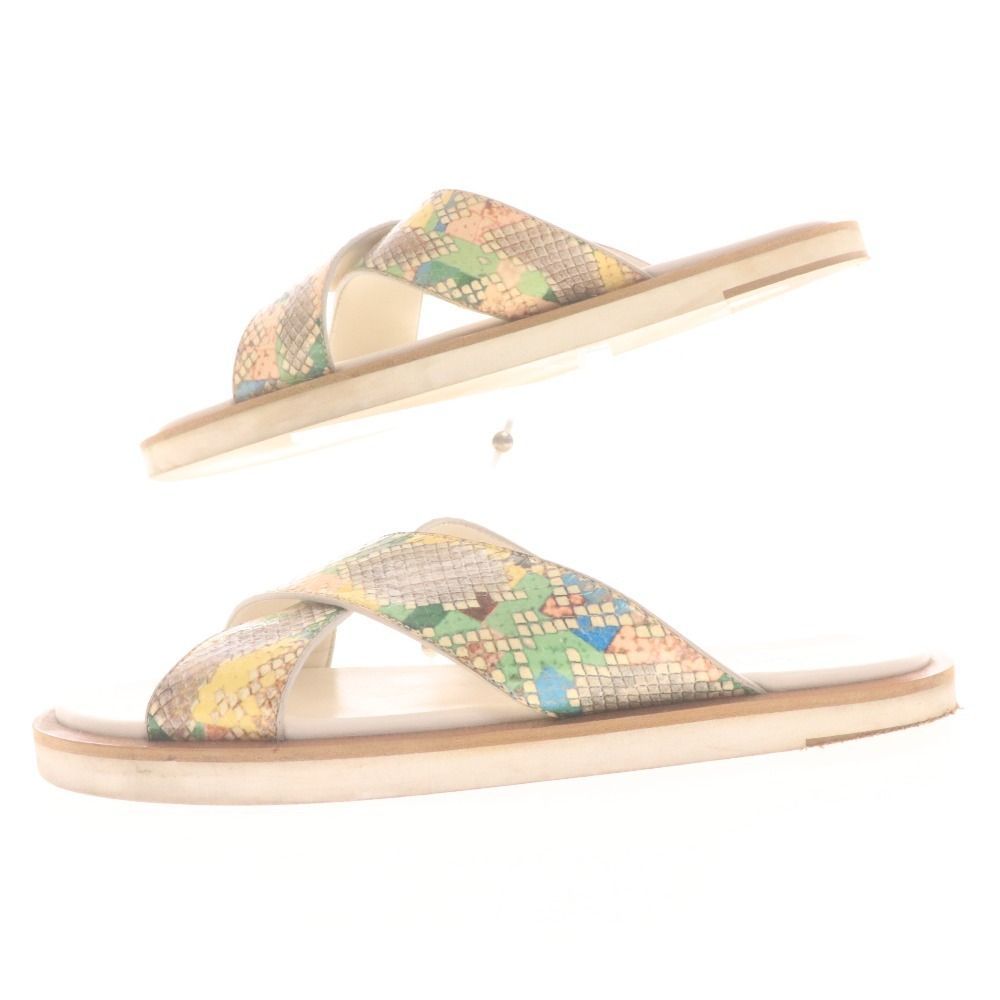 ジミーチュウ サンダル 靴 メンズ 41 26cm相当 マルチカラー ケース付き