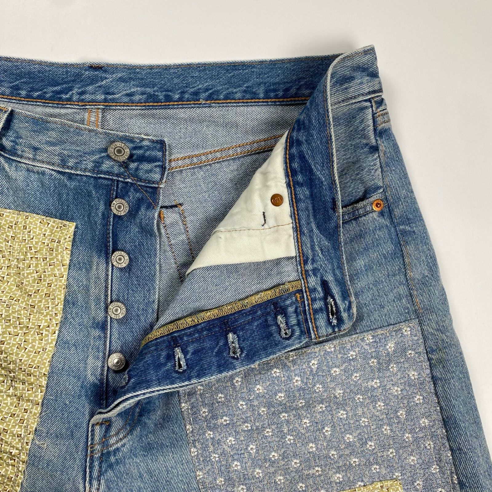 Levi's リーバイス / 150周年記念 もんぺ 刺し子 ハーフデニムパンツ