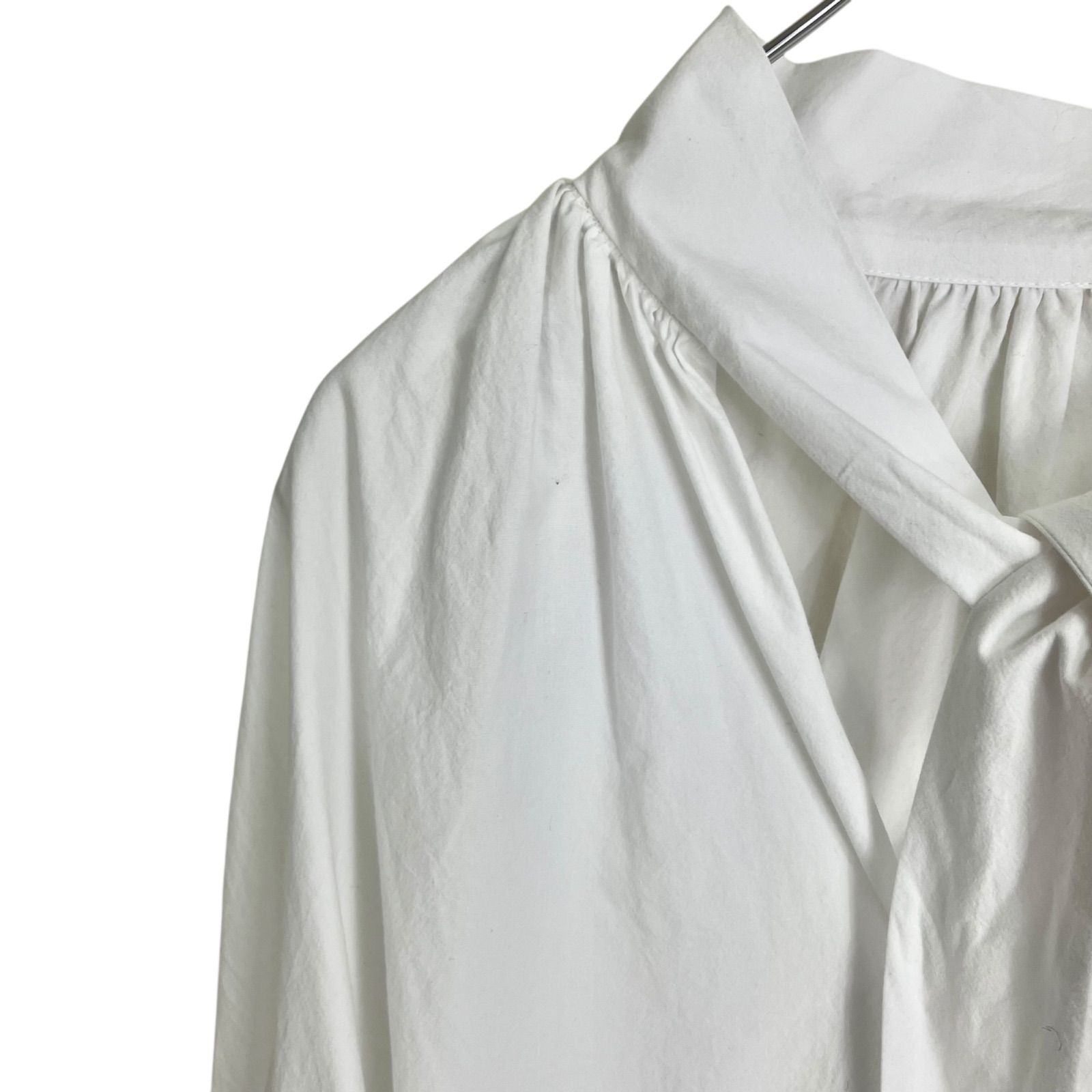 Whim Gazette / 長袖ブラウス/FREE/コットン/ホワイト/wgz1032104a0003// Whim Gazette ボウブラウス F ホワイト 白 ウィムガゼット コットン