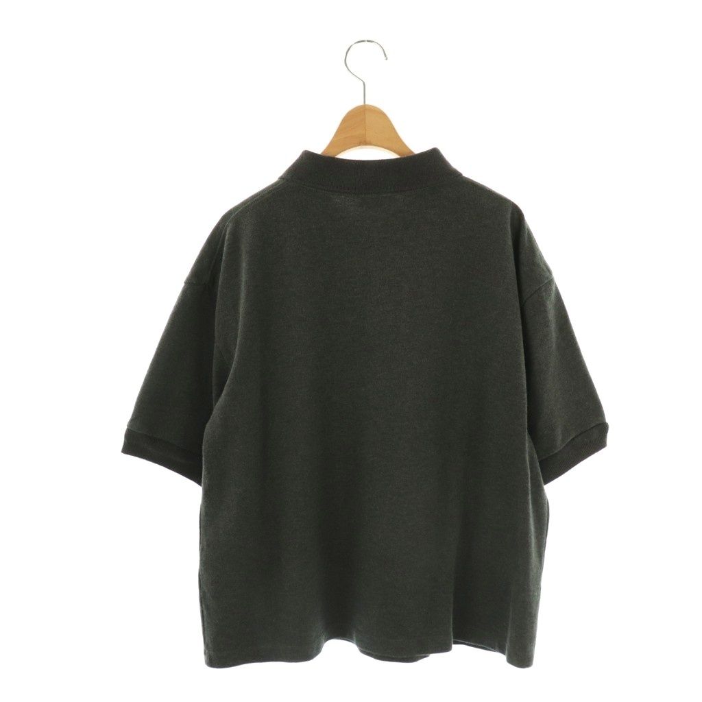 シンゾーン Shinzone ワイドポロシャツ 半袖 コットン FO グレー NR OS