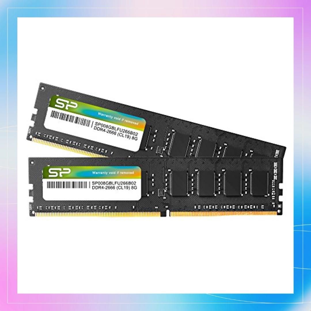 8GB×2枚_DDR4-2666_単品 シリコンパワー デスクトップPC用 メモリ DDR4