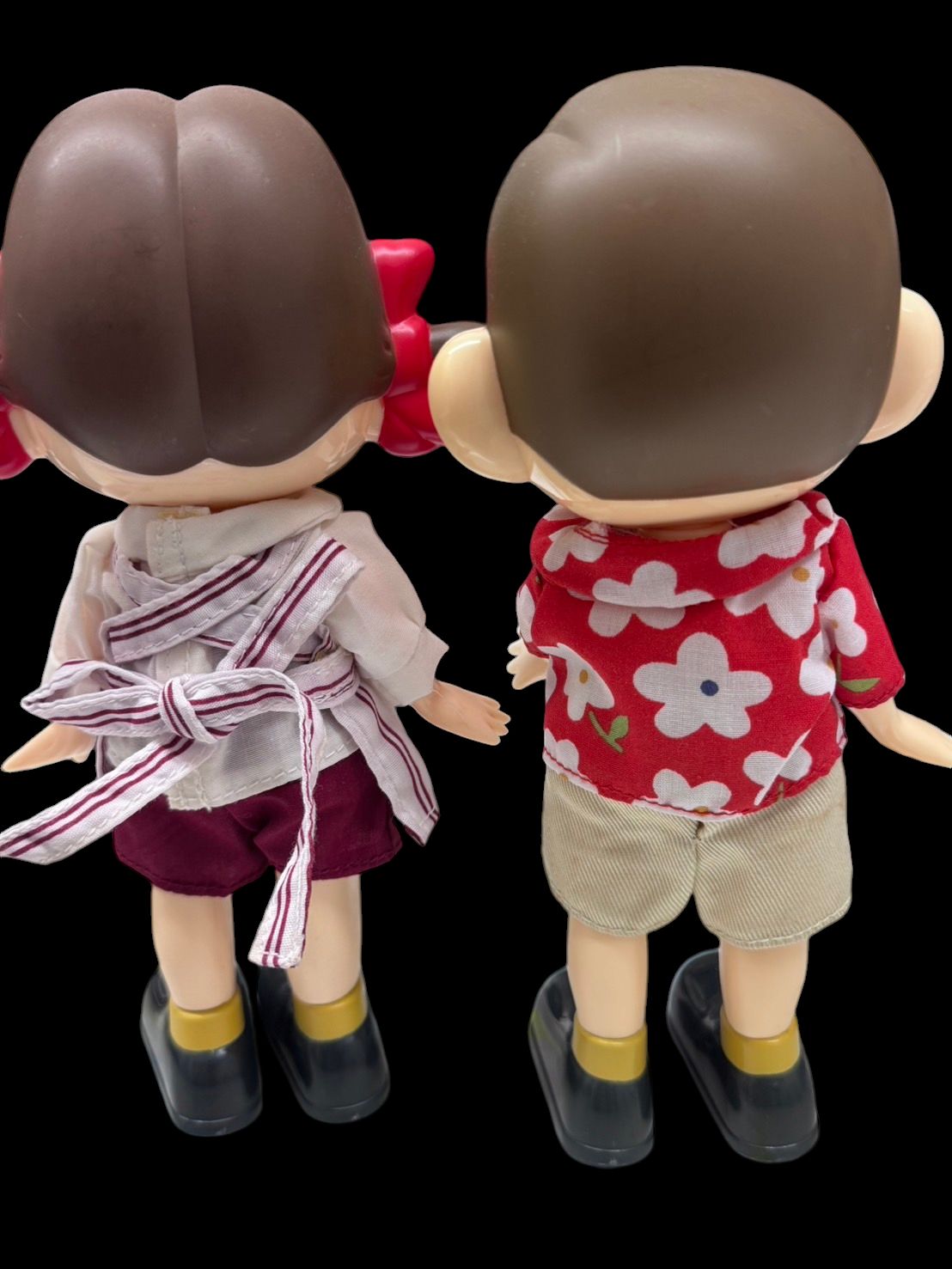 ペコちゃん ポコちゃん フィギュアおまとめ 不二家 ペコちゃん ポコちゃん フィギュア 2体おまとめ レトロ