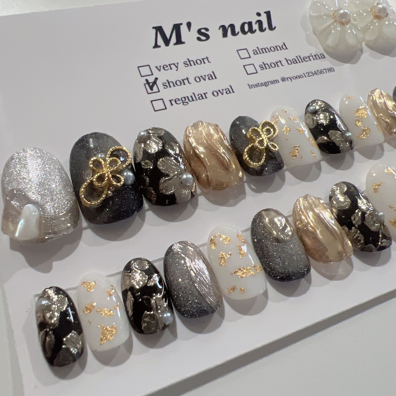 ネイルチップ マグネットネイル シンプル 結婚式 ブライダル ロング