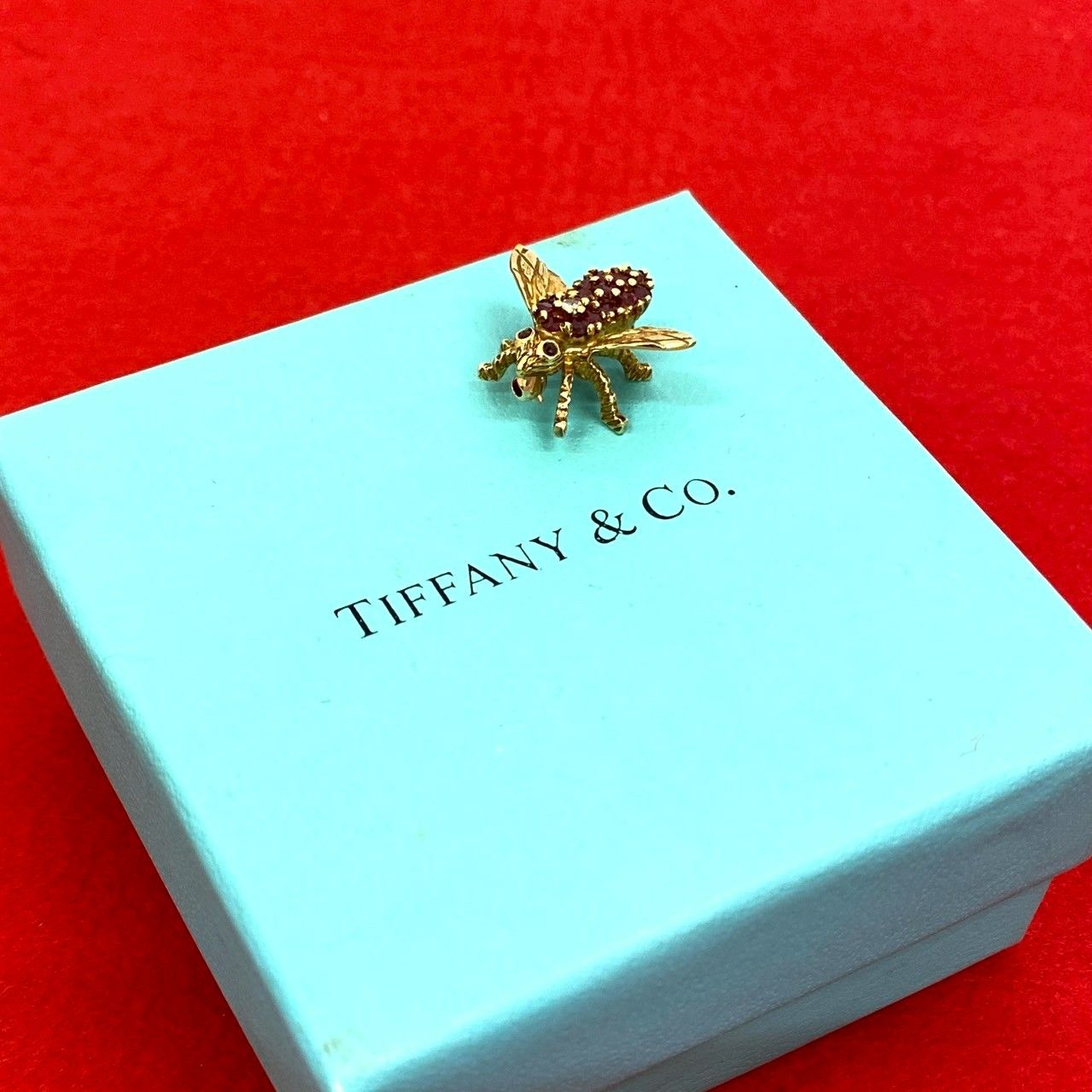 極美品 TIFFANY&Co. ティファニー 蜂 ビー モチーフ 750 K18 イエロー 