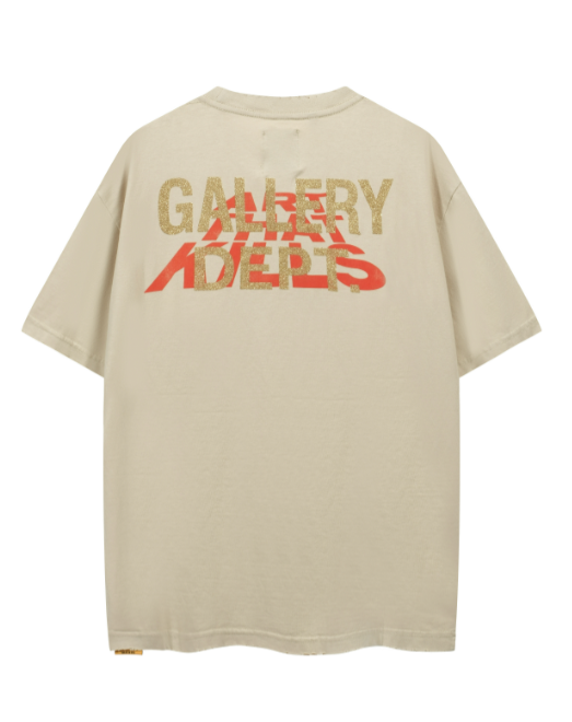 落ち着いた色味の★ギャラリーデプトGallery Dept. ★ダメージ加工 コットンジャージー Tシャツ