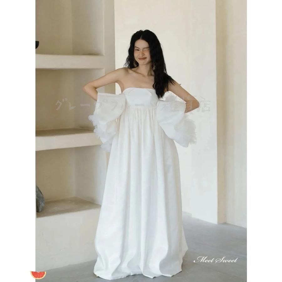 ビスチェ ロングドレス