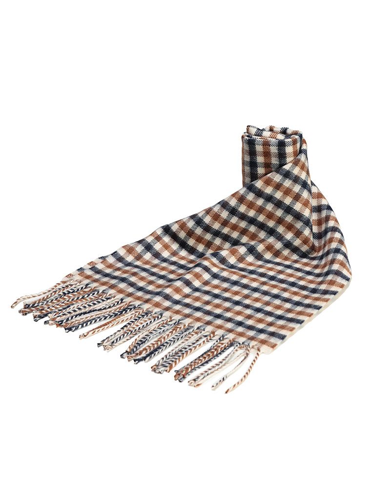 Aquascutum アクアスキュータム ウール チェック柄 マフラー