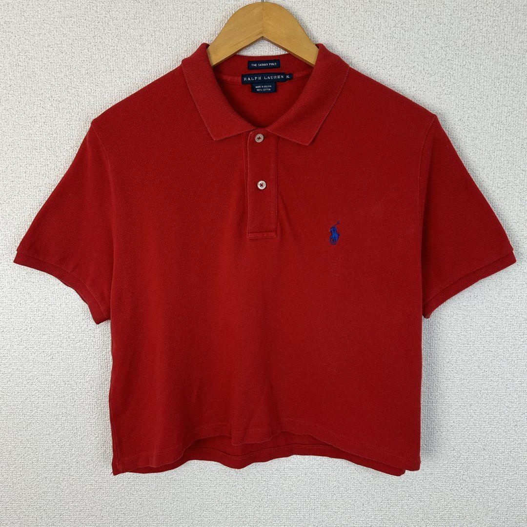 Lululu　新品未使用品　ラルフローレン　ポロシャツ　スキニーポロ　XL RALPH LAUREN ラルフローレン スキニーポロシャツ クロップド丈