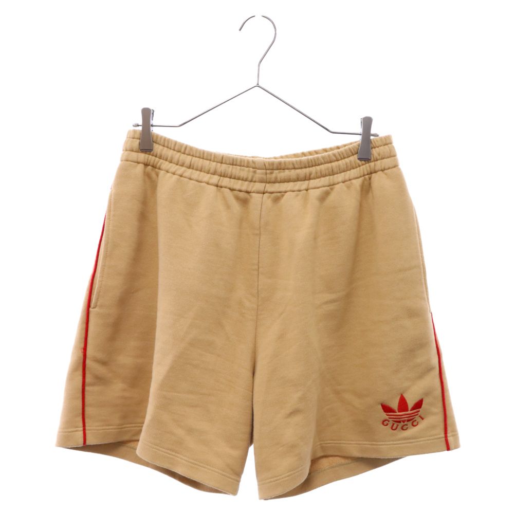 美品【グッチ】×adidas ショートパンツ ベロアパンツ GUCCI グッチ アディダス adidas コラボ ショートパンツ スリー
