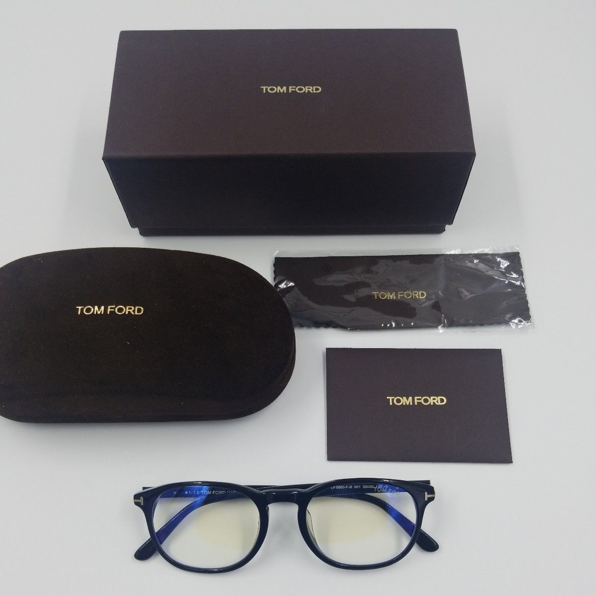 トムフォード メガネフレーム TOM FORD TF5680-F-B 001 プラスチック