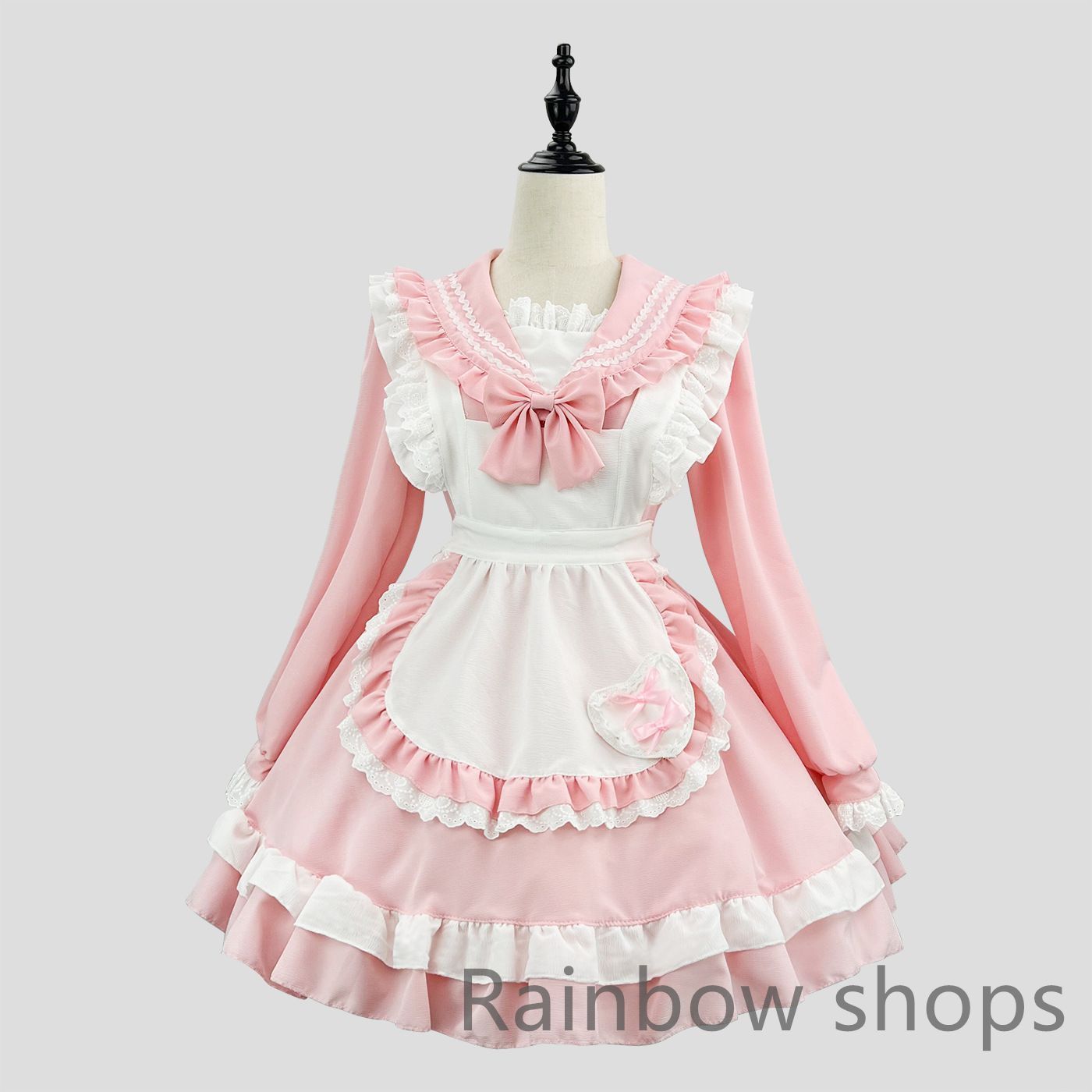 新品未使用】メイド服 ロリータ ハロウィン メイドコスプレ レディース 