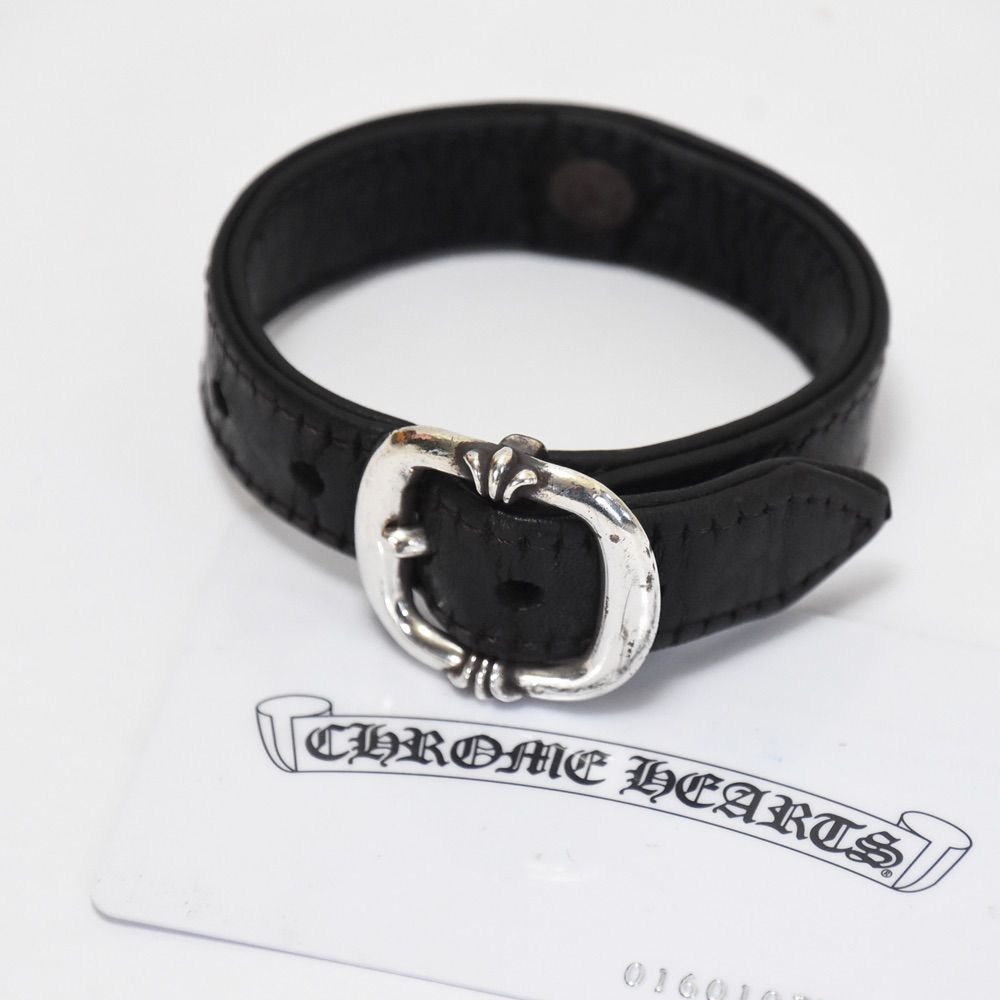 クロムハーツ ガンスリンガークロスボール レザーブレスレット 9