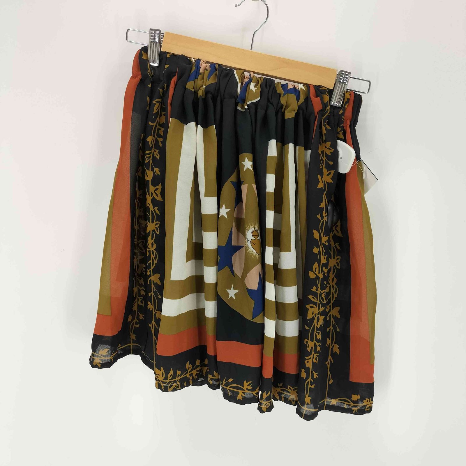 ジュニアゴルチェ JUNIOR GAULTIER 総柄イージーミニスカート レディース 40