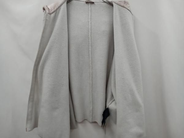 HERNO ヘルノ Resort ニット切替パーカー MP00002DR-70106-1310 ビッグ幅 裏地なし サイズ42 ライトベージュ 冬