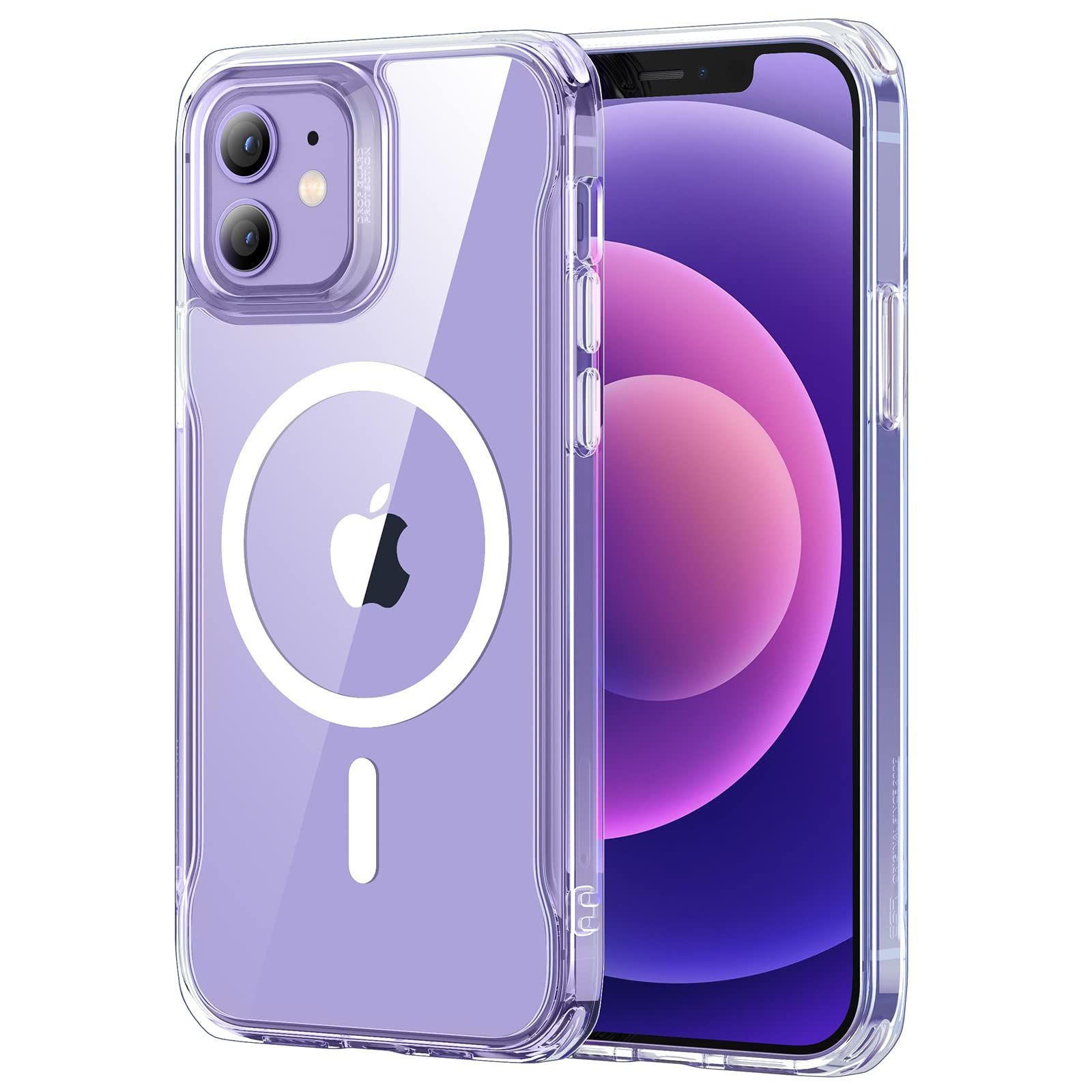 【数量限定】ケース iPhone iPhone 12 Pro ケース HaloLock付き 12 MagSafe対応 磁気充電 衝撃保護 傷防止 ESR 握りやすいフレーム ストラップホール付き 6.1インチ クリア