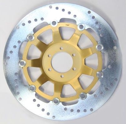 EBCブレーキ Veeシリーズ Sport バイク ブレーキディスク（ブラックハブ）フロント左側用 | VR1003BLK