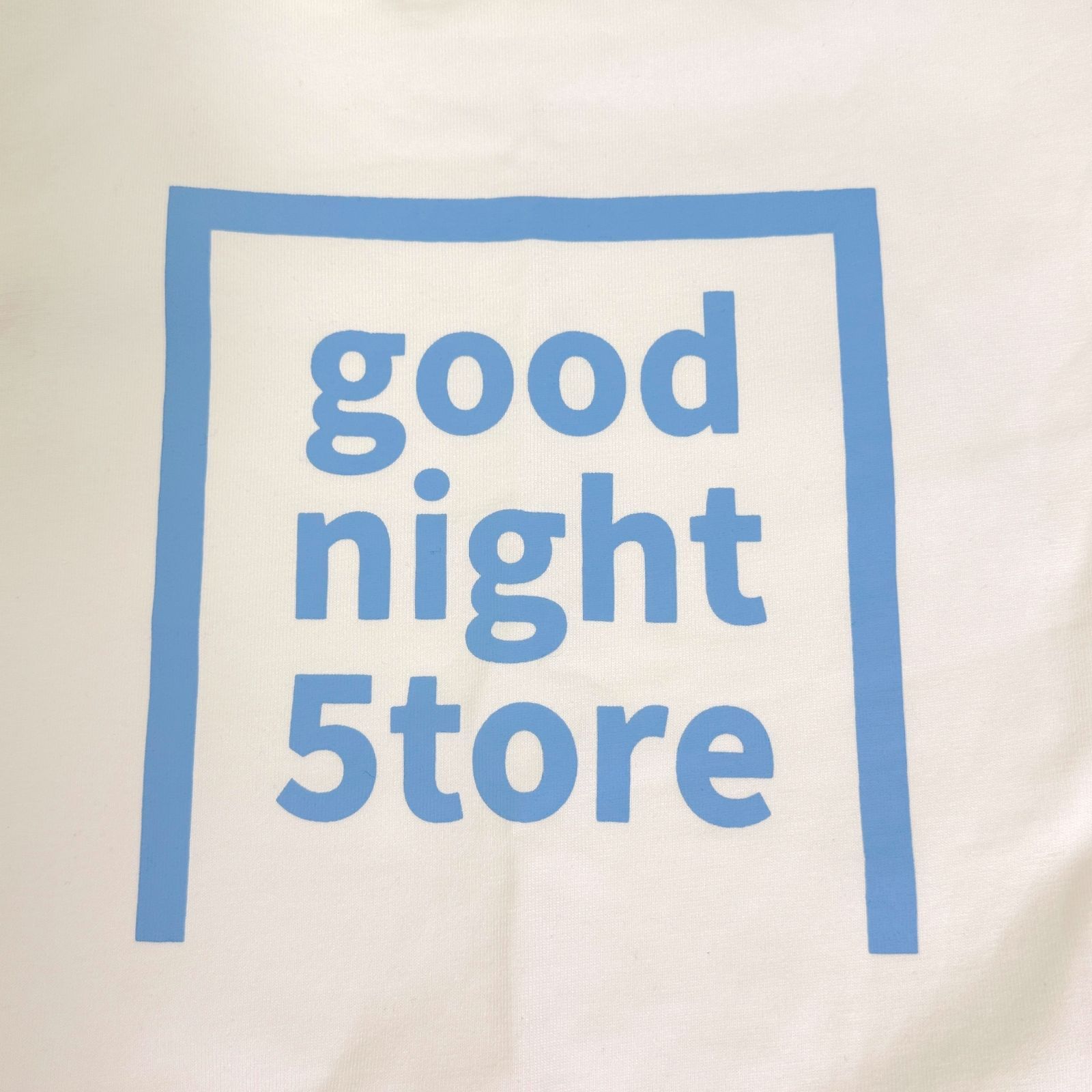 goodnight5tore グッドナイトストア GN435 T-shirt logo-light blue 