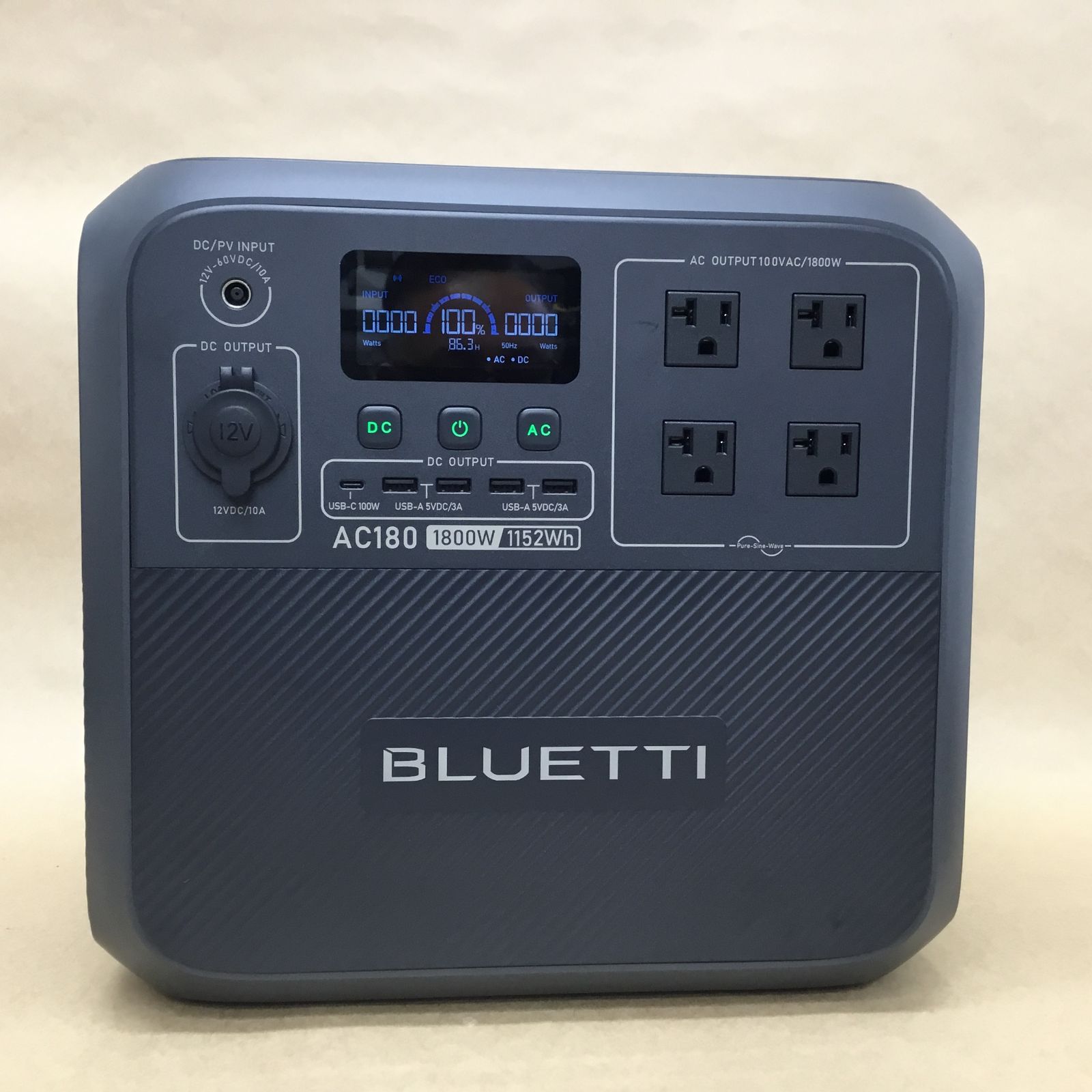 BLUETTI ポータブル電源 AC180 1152Wh|1800W BLUETTI アプリ対応 充放電サイクル3500回