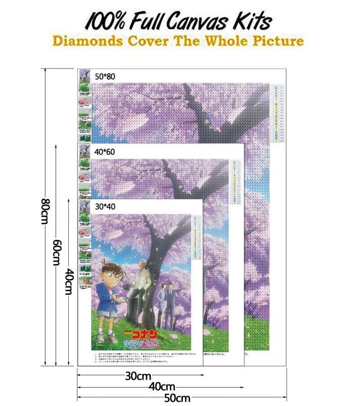 人気商品】名探偵コナン ダイヤモンドアート スクエア 四角ピース ダイヤモンドペインティング 全面貼り付けタイプ ダイアモンドビーズ絵画 - メルカリ