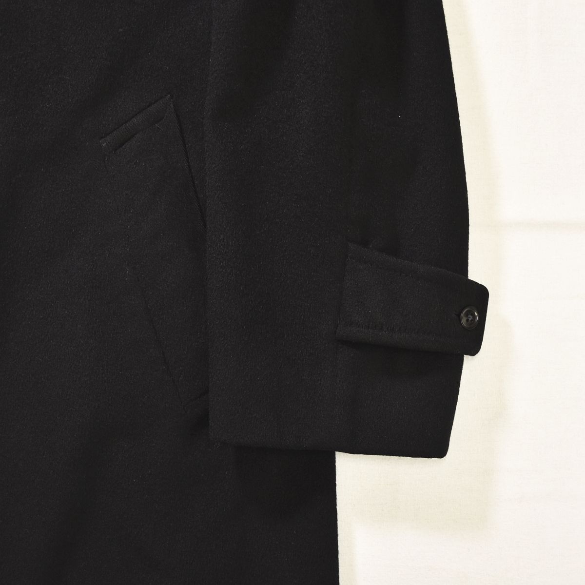 70s 80s Aquqscutum ピュアカシミヤコート ピュアカシミヤ ステンカラーコート