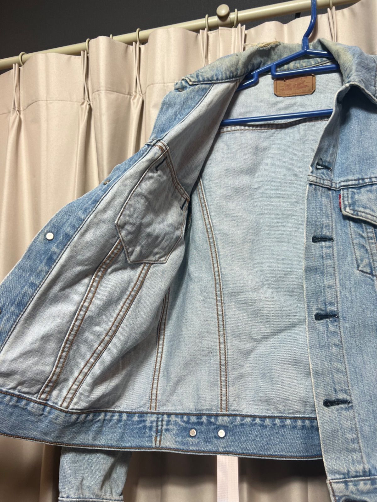 Levi’s / Gジャン/L/デニム/IDG/70504-0217 LEVI'S リーバイス Gジャン デニムジャケット 70504 0217 M ダメージ