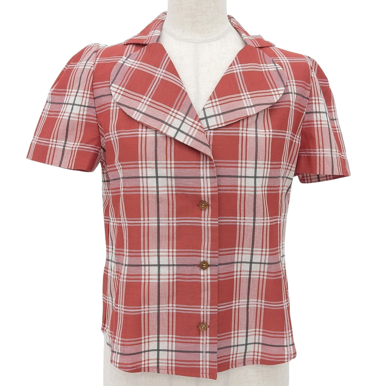 ▲Vivienne Westwood Red Label ヴィヴィアンウエストウッド レッドレーベル 16-01-851019 ハートモチーフ 半袖シャツ レッド 2 日本製 正規品 レディース
