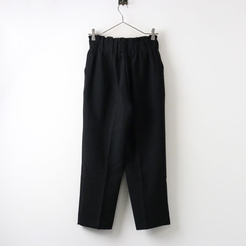 美品 マチャット MACHATT タックテーパードパンツ/ブラック