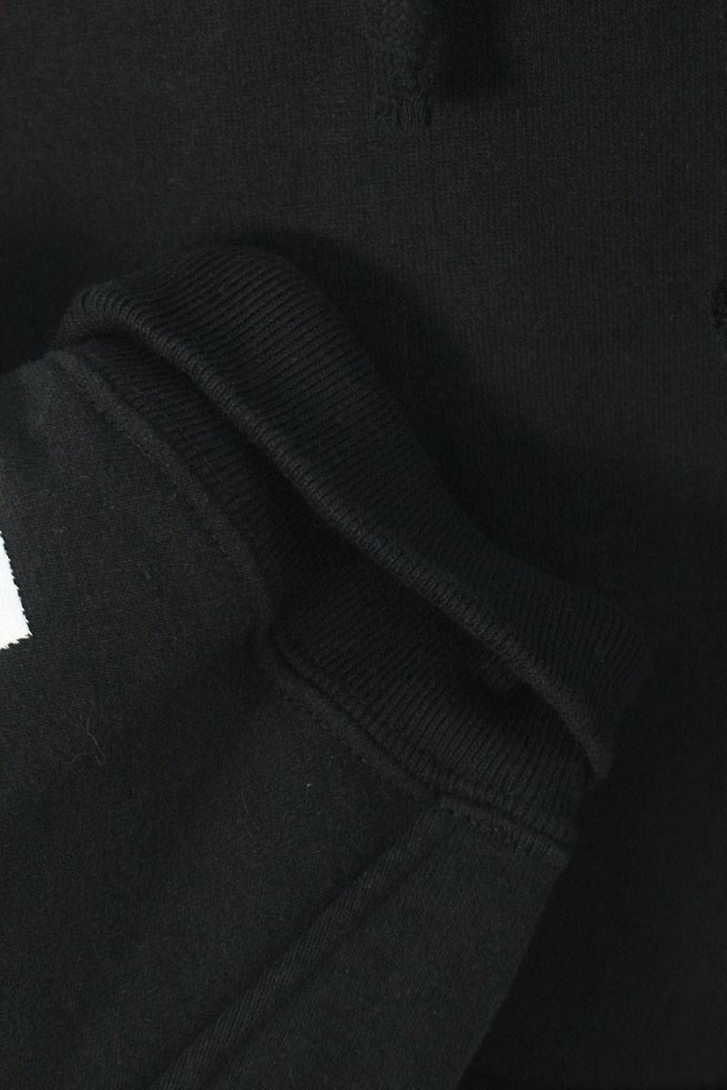シュプリーム  22SS  Cropped Panels Hooded Sweatshirt ロゴパッチプルオーバーパーカー メンズ M