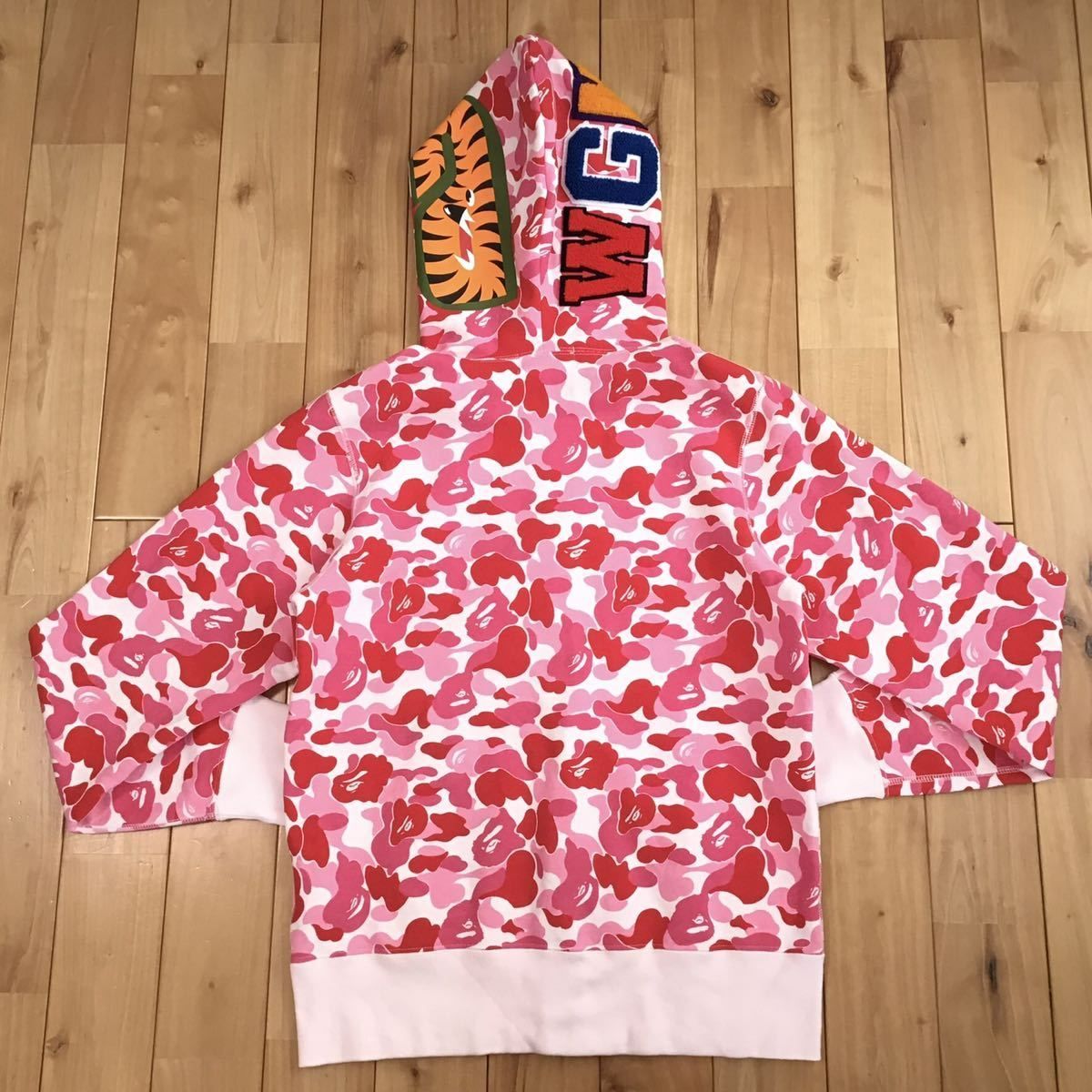 ABC camo Pink シャーク パーカー Sサイズ shark full zip hoodie a 