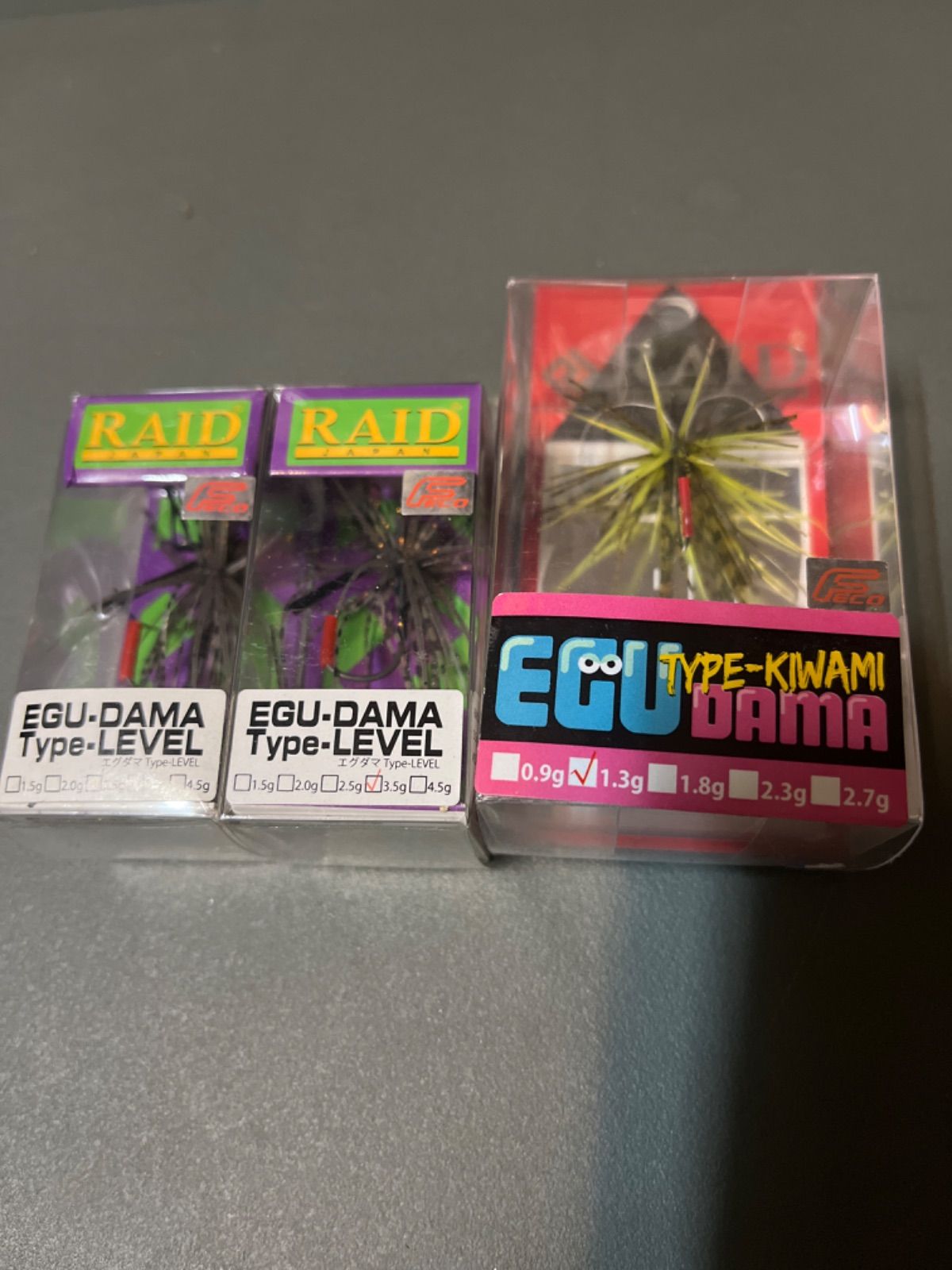 未使用品　レイドジャパン　エグダマ　3個セット　RAID JAPAN EGU-DAMA