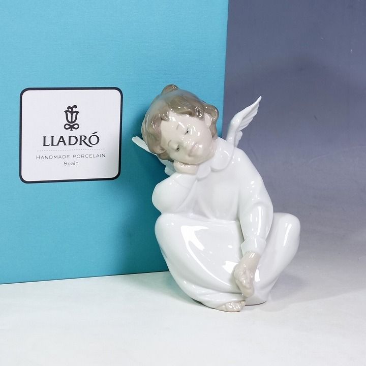 リヤドロ 天使の考えごと なんとかなるよ フィギュリン 人形 陶磁器