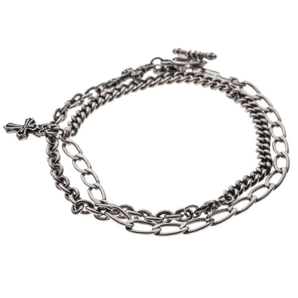 クロスミックスTバーダブルブレスレット アルテミスクラシック シルバー ジュエリーブランド