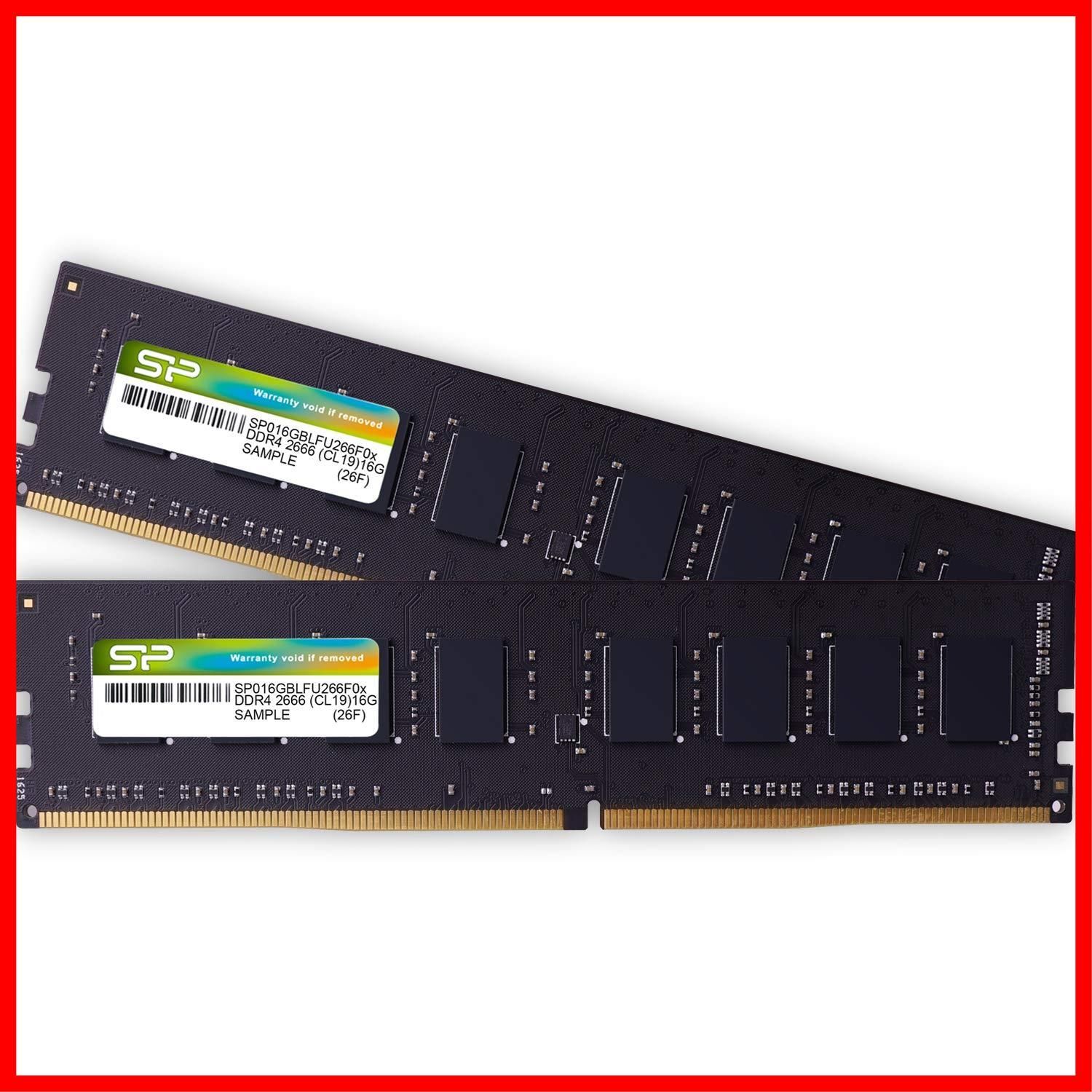 人気商品】DDR4 3200 メモリ PC4-25600 16GB x デスクトップPC用 2枚