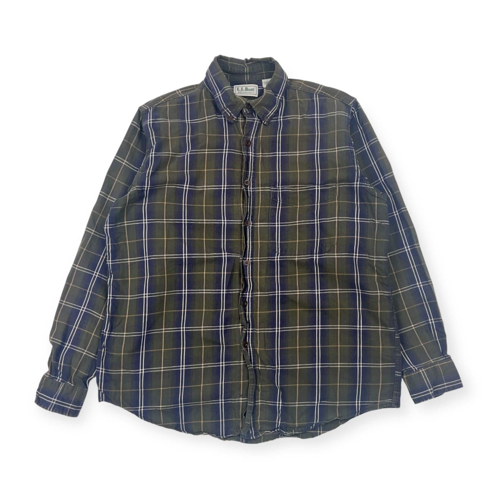 L.LBean 長袖シャツ XL チェック柄 グリーン 0821 L.LBean 長袖シャツ XL チェック柄 グリーン 0821 L.LBean 長袖