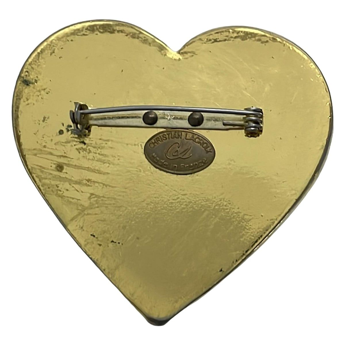 クリスチャンラクロワ　ビンテージ　ハート ブローチ クリスチャンラクロワ ブローチ ビンテージ Christian Lacroix