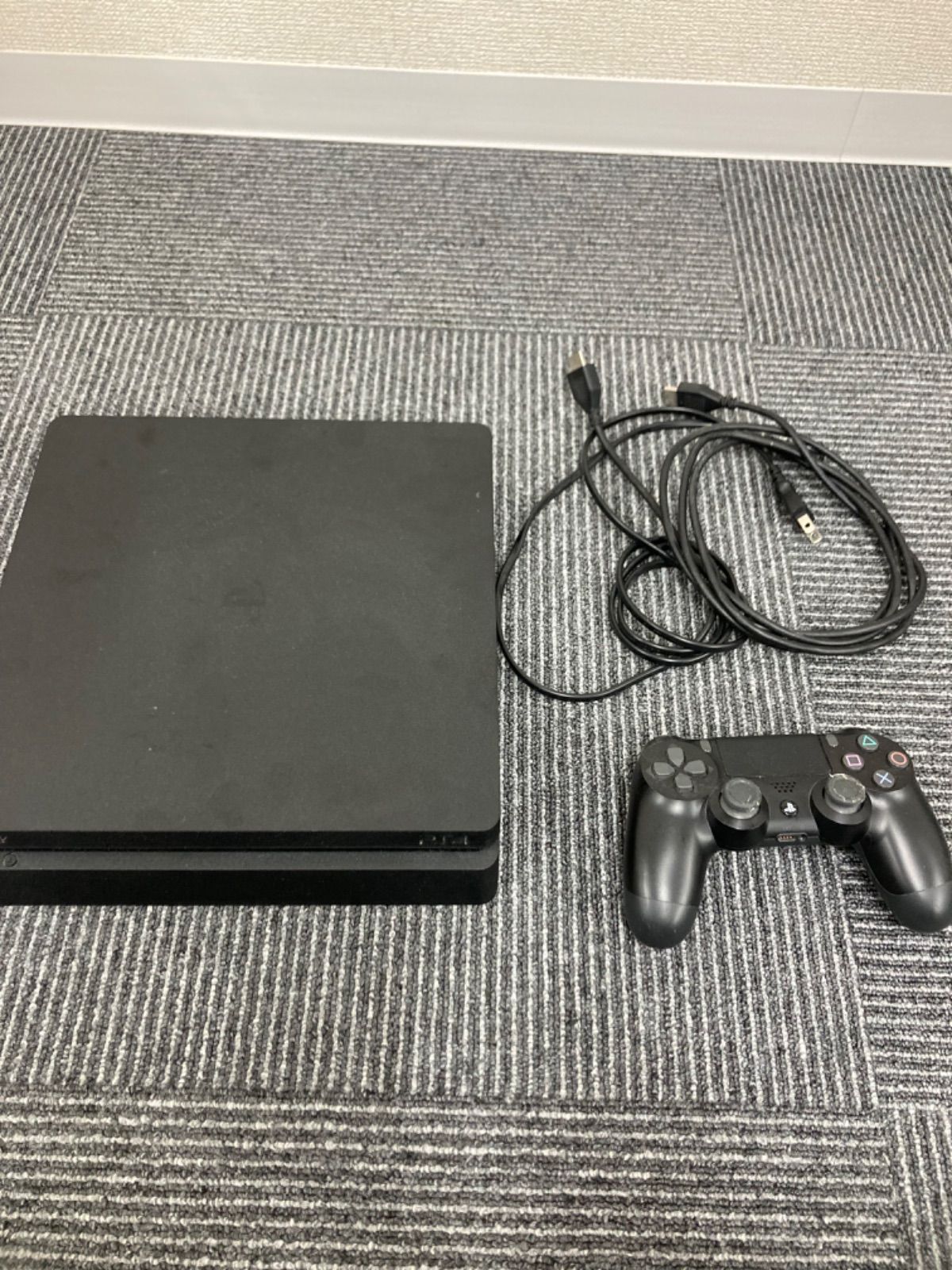 【通電確認済み】PlayStation4 CUH-2100A 本体 ブラック コントローラーセット【ゲーム機本体】【3】