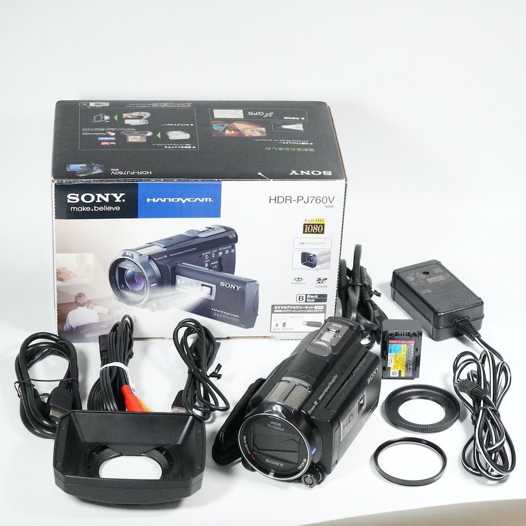 元箱あり】ソニー SONY HANDYCAM HDR-PJ760V ブラック