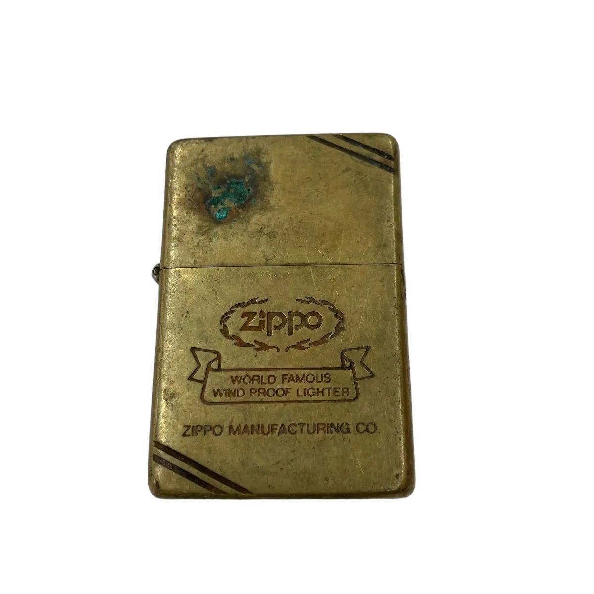 ZIPPO ジッポー WORLD FAMOUS WIND PROOF LIGHTER 年数不明☆動作品 