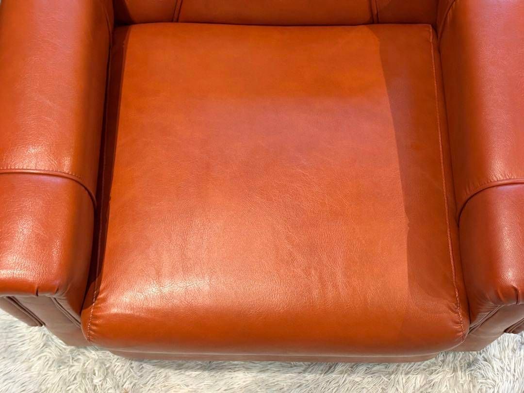 カリモク　karimoku オレンジソファ　タフティング　ヴィンテージ　SG カリモク karimoku オレンジソファ タフティング ヴィンテージ