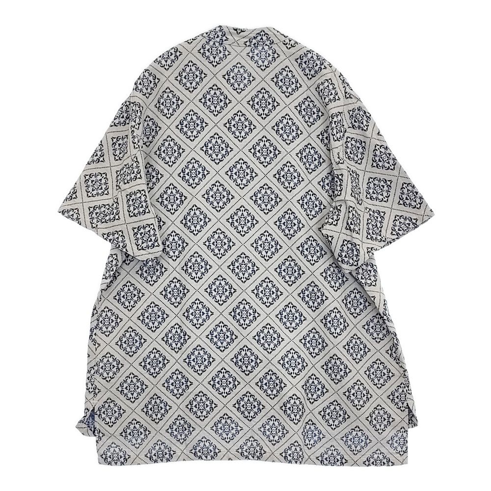 OUTIL ECRU INDIGO サイズ1 半袖シャツ 24 SS ライトグレー ブルー レディース ウティ 5-1014 S