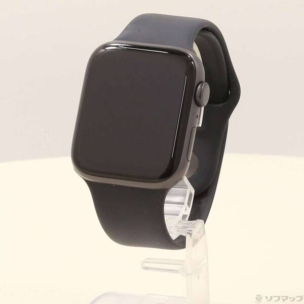 〔 品〕 Apple Watch SE 第1世代 GPS 44mm スペースグレイアルミニウムケース ミッドナイトスポーツバンド 276