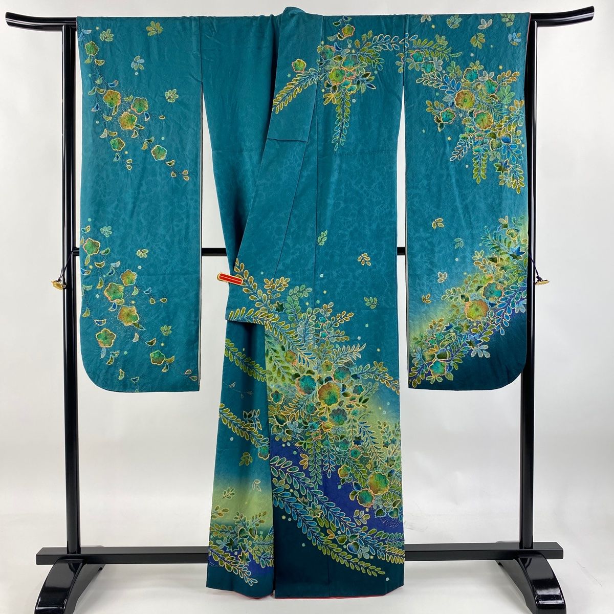 9039☆振袖2点セット❣️辻が花文 夢ガード 身丈160.5cm 裄66.8cm 9039☆振袖2点セット❣️辻が花文 夢ガード 身丈160.5cm 裄66.8
