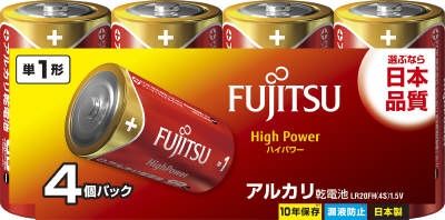 まとめ買い-30点セット 富士通ハイパワー単１ ４個ＬＲ２０ＦＨ ４Ｓ ＦＤＫ 乾電池