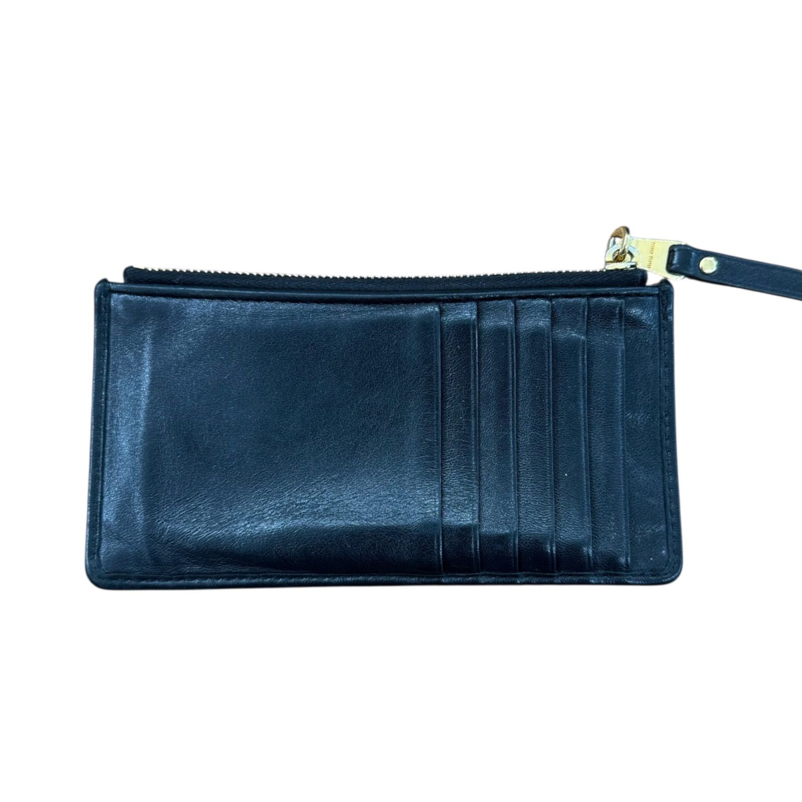 MIUMIU】LEATHER FRAGMENT CASE CARD CASE ミュウミュウ カードケース 