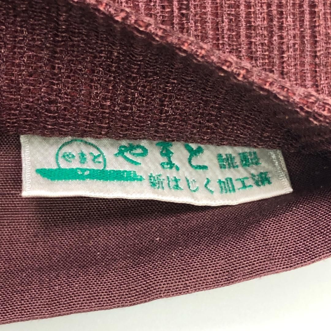 袋帯 青柳 赤城紬 櫛引織 赤茶色 O-5113 - メルカリ