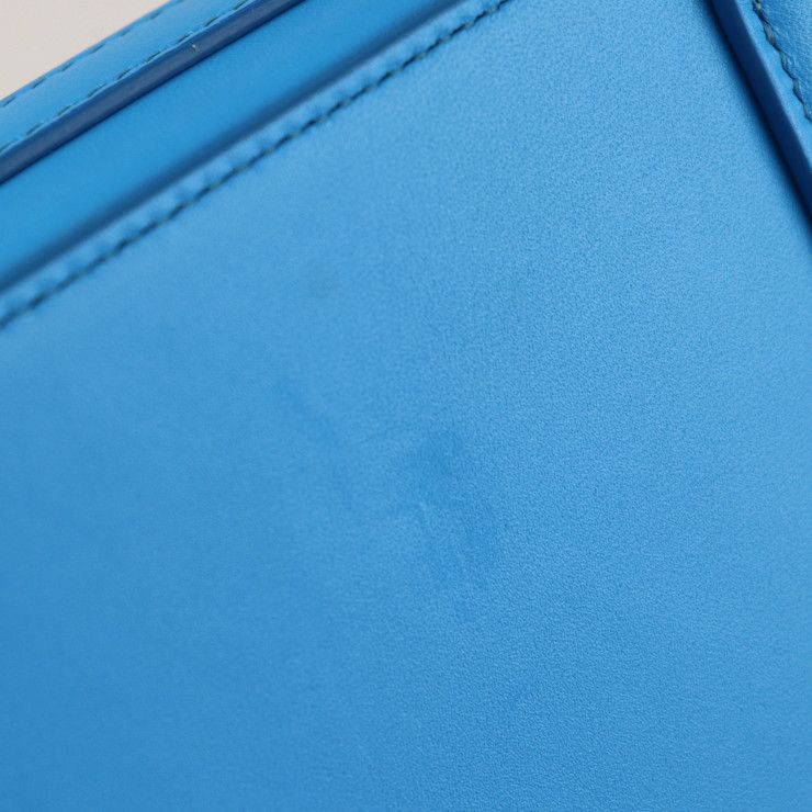 Dior ディオール ロック バーティカルポーチ ショルダーバッグ レザー ブルー ポシェット 【本物保証】 - メルカリ