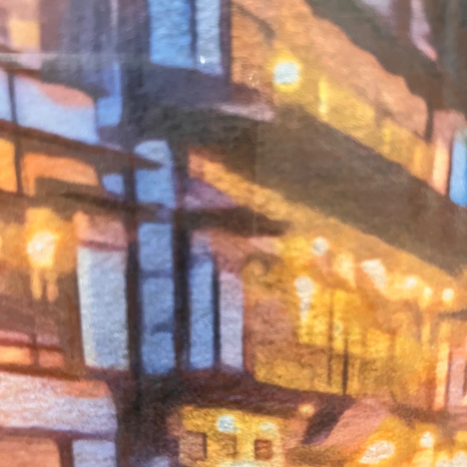 ジブリアート14 千と千尋の神隠しより「銀山温泉」額装品 額縁寸法