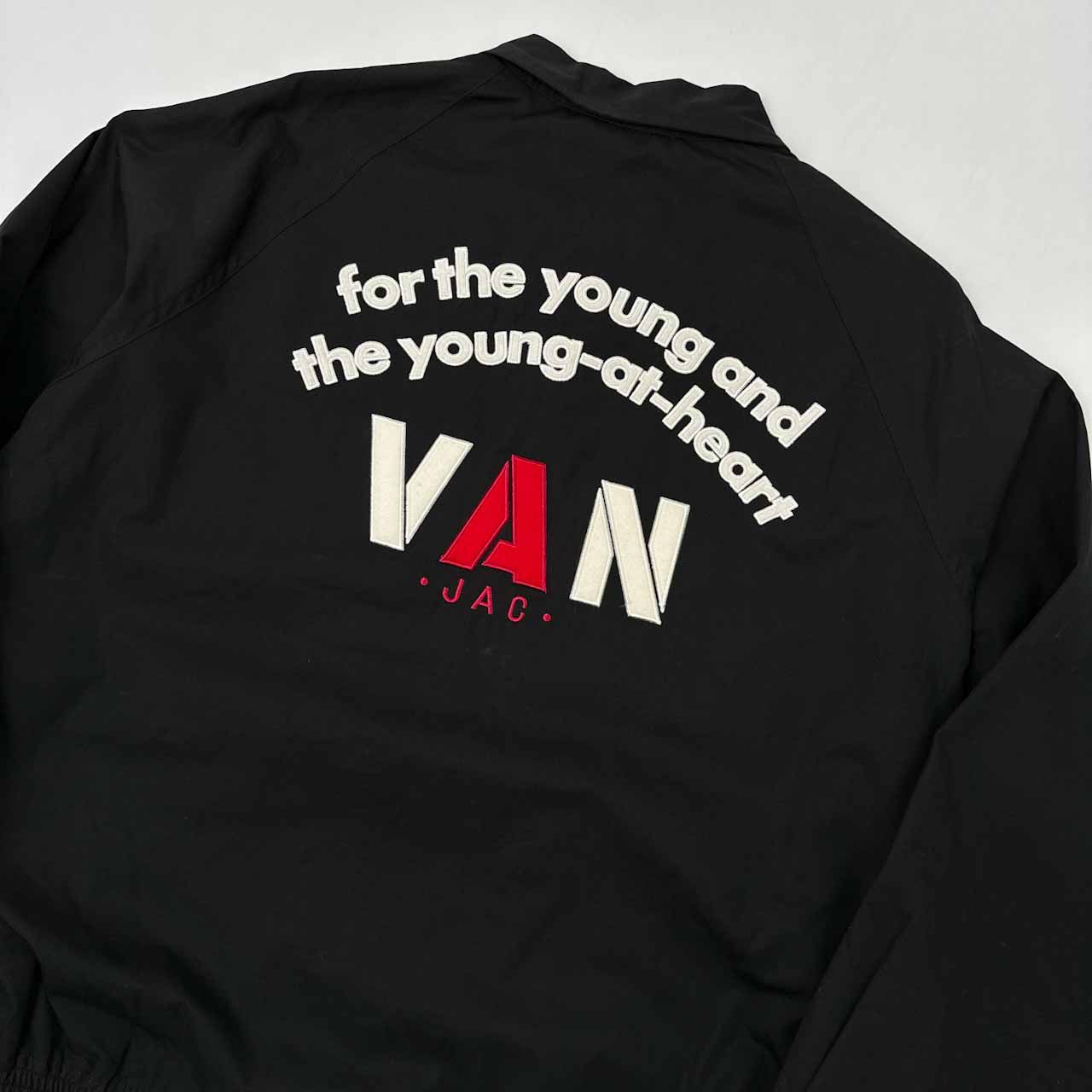 VANJAC（ヴァンヂャケット）リネン混 ワッペン付 アーチロゴ ブルゾン LL VANJAC（ヴァンヂャケット）リネン混 ワッペン付 アーチロゴ